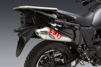 YOSHIMURA  KLR650 2022-25 Race RS-2 Stainless Slip-On Exhaust, w/ Stainless Muffler