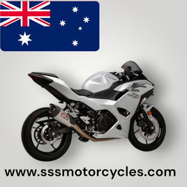 YOSHIMURA NINJA 500/400 / Z500/400 18-24 AT2 Stainless Slip-On Exhaust, w/ Stainless Muffler