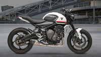 TRIUMPH 660 YOSHIMURA AT2 FULL EXHAUST SYSTEM.TRIDENT 21-23 / 22 TIGER SPORT 660 Race AT2 Stainless Full Exhaust, w/ Stainless Muffler