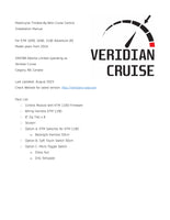 VERIDIAN 1050/1090/1190 ’13-’19 Adventure (R) Cruise Control Kit.