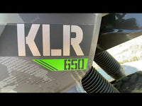 YOSHIMURA  KLR650 2022-25 Race RS-2 Stainless Slip-On Exhaust, w/ Stainless Muffler