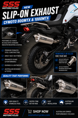 CFMOTO 800MT-X 1000MT-X SSS SLIP-ON EXHAUST V1