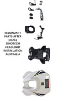 SUZUKI DRZ4S 2025-2026 DINOTECH RALLY HEADLIGHT KIT. SSS V2 UPDATED EXTRA BRACKETS.