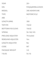 KTM390 ADVENTURE MZ456 YSS REAR SHOCK