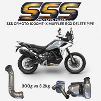 CFMOTO 1000MTX SSS MUFFLER BOX DELETE PIPE