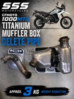CFMOTO 1000MTX SSS MUFFLER BOX DELETE PIPE