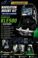 KLE500 NAVIGATION MOUNT KIT DINOTECH