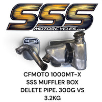 CFMOTO 1000MTX SSS MUFFLER BOX DELETE PIPE